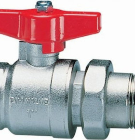 CIMBERIO Βάνα / Διακόπτης 11/2''Ευθεία Αρσενικό/Θηλυκό με Ρακόρ 